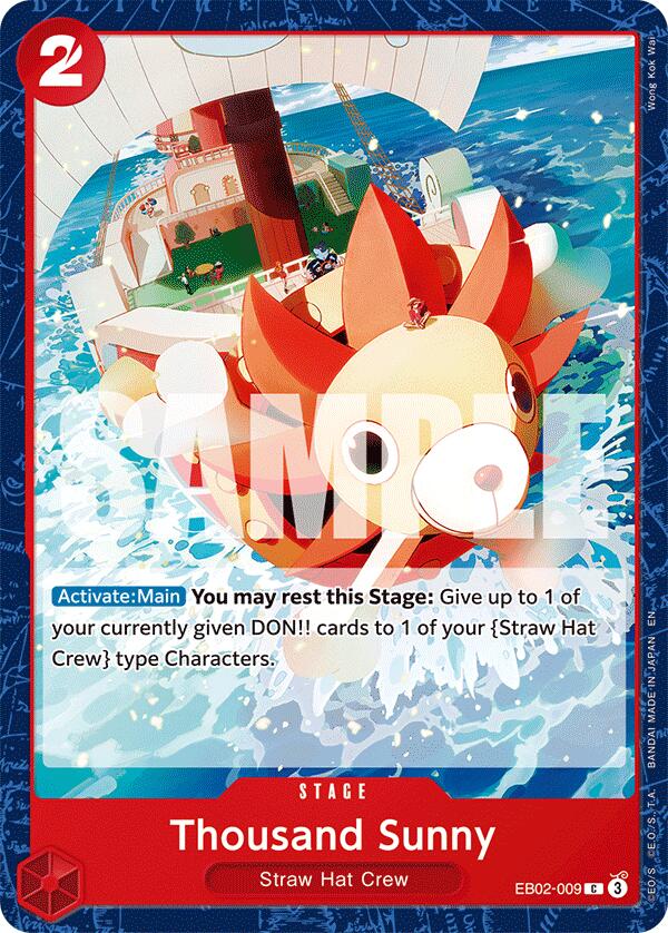 Thousand Sunny EB02-009 [ Inglese / Giapponese / Francese / Cinese Semplificato ]