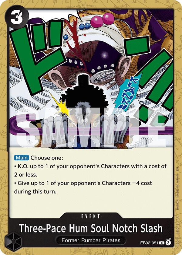 Three-Pace Hum Soul Notch Slash EB02-051 [ Inglese / Giapponese / Francese / Cinese Semplificato ]