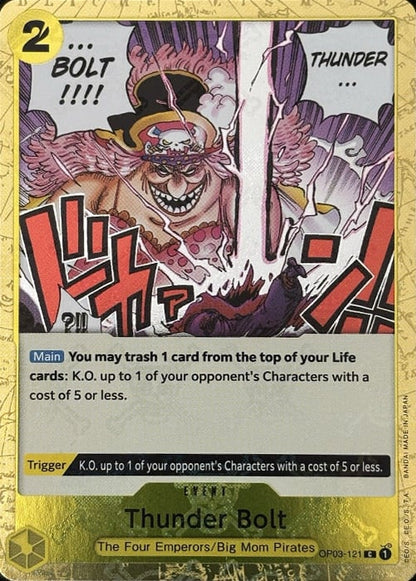 Thunder Bolt OP03-121 [ Inglese / Giapponese / Francese / Cinese Semplificato ]