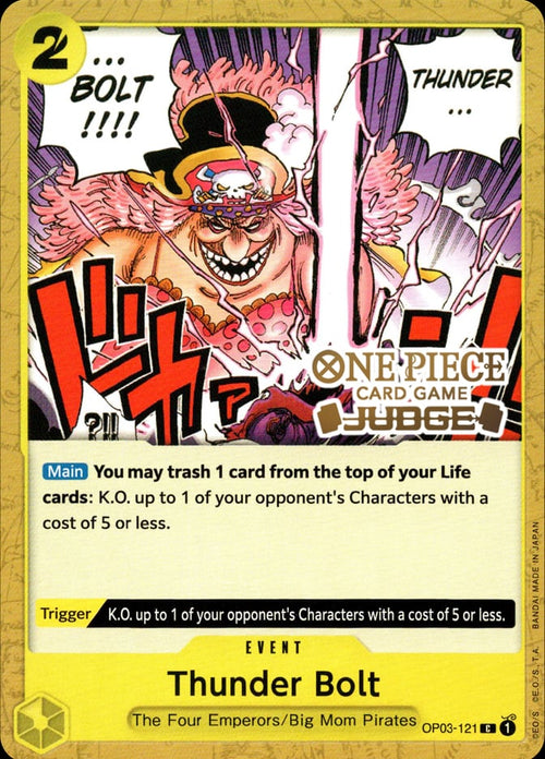 Thunder Bolt OP03-121 [ Inglese / Giapponese / Francese / Cinese Semplificato ]