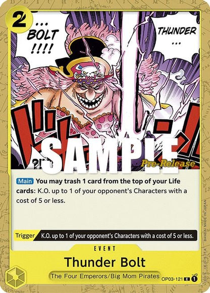 Thunder Bolt OP03-121 [ Inglese / Giapponese / Francese / Cinese Semplificato ]