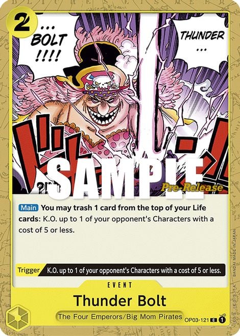 Thunder Bolt OP03-121 [ Inglese / Giapponese / Francese / Cinese Semplificato ]