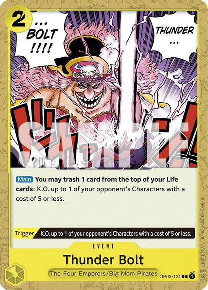 Thunder Bolt OP03-121 [ Inglese / Giapponese / Francese / Cinese Semplificato ]