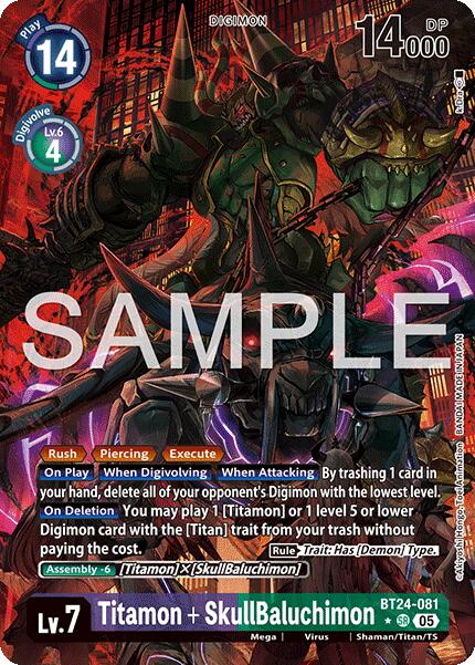 Titamon + SkullBaluchimon BT24-081 [ Inglese / Giapponese ]