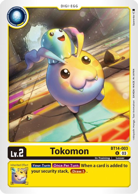 Tokomon BT14-003 [ Inglese / Giapponese ]