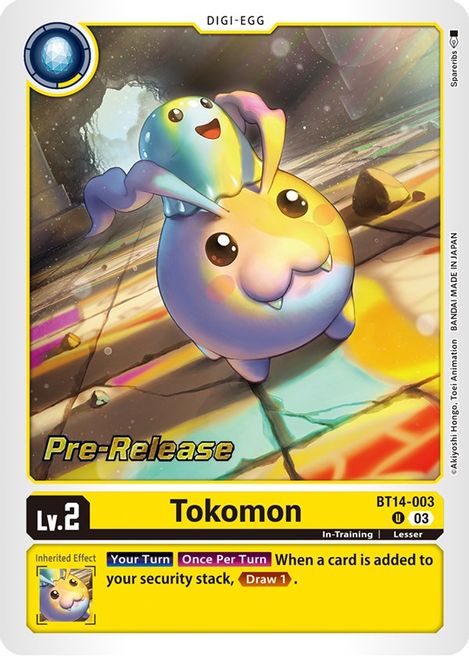 Tokomon BT14-003 [ Inglese / Giapponese ]