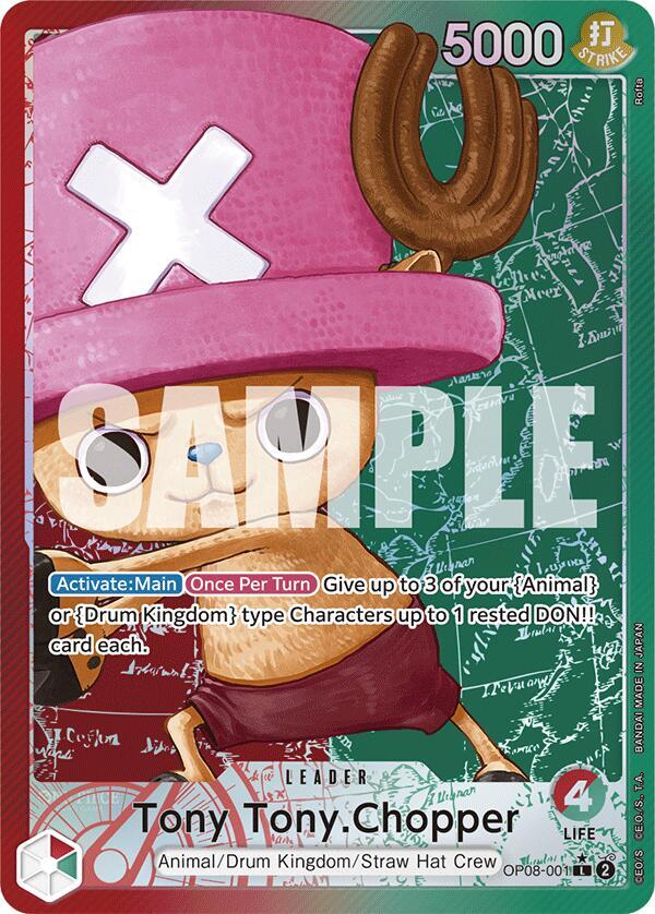 Tony Tony Chopper OP08-001 [ Inglese / Giapponese / Francese / Cinese Semplificato ]