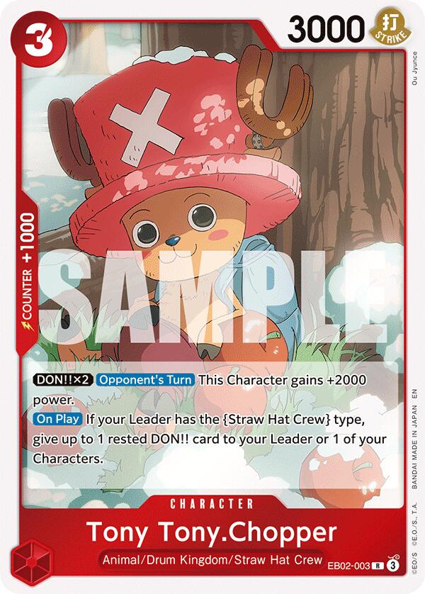 Tony Tony. Chopper EB02-003 [ Inglese / Giapponese / Francese / Cinese Semplificato ]