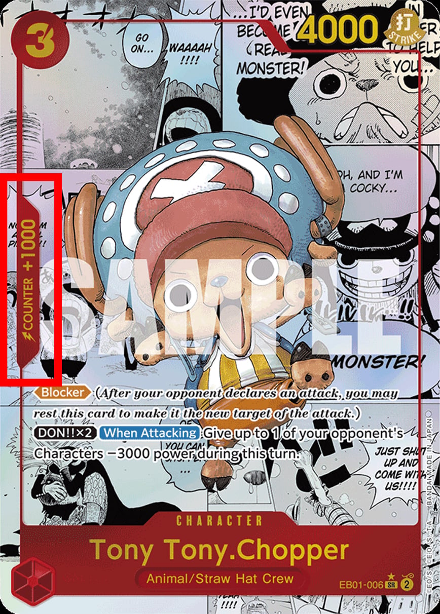 Tony Tony. Chopper EB01-006 [ Inglese / Giapponese / Francese / Cinese Semplificato ]