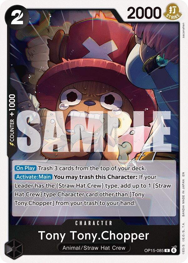 Tony Tony. Chopper OP15-085 [ Inglese / Giapponese / Francese / Cinese Semplificato ]