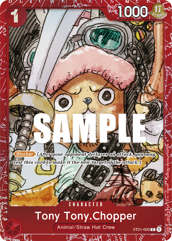 Tony Tony. Chopper ST01-006 [ Inglese / Giapponese / Francese / Cinese Semplificato ]