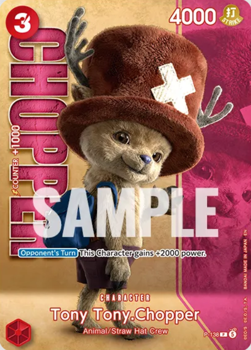 Tony Tony. Chopper P-138 [ Inglese / Giapponese / Francese / Cinese Semplificato ]