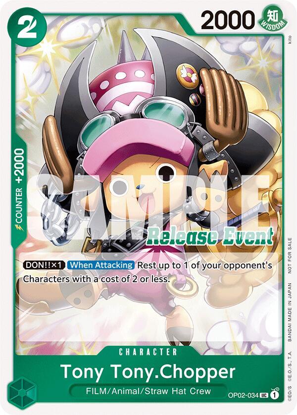 Tony Tony. Chopper OP02-034 [ Inglese / Giapponese / Francese / Cinese Semplificato ]