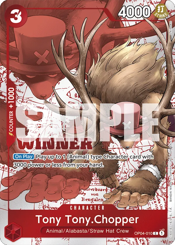 Tony Tony. Chopper OP04-010 [ Inglese / Giapponese / Francese / Cinese Semplificato ]