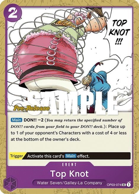 Top Knot OP03-074 [ Inglese / Giapponese / Francese / Cinese Semplificato ]