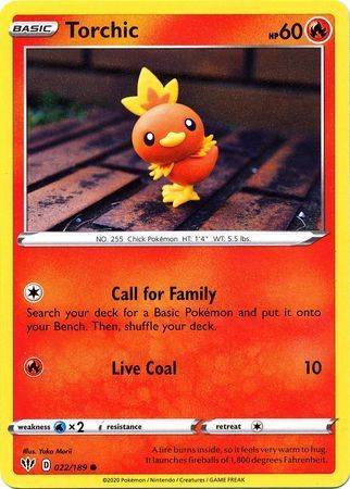 Torchic - Fiamme Oscure 022/189 [ Italiano / Inglese ]