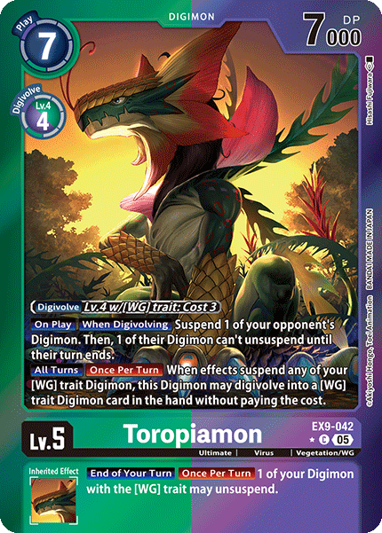 Toropiamon EX9-042 [ Inglese / Giapponese ]