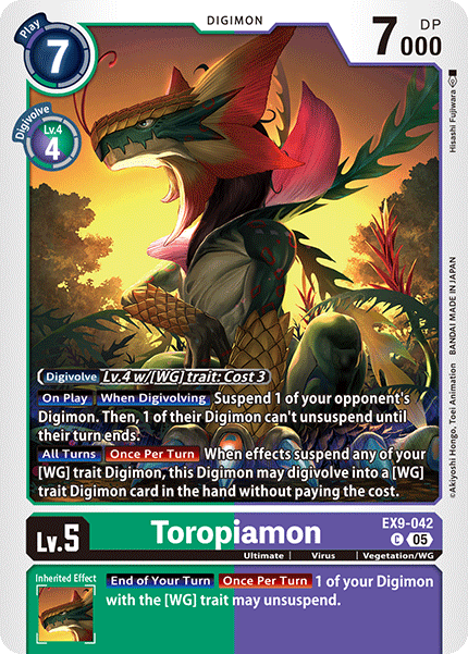 Toropiamon EX9-042 [ Inglese / Giapponese ]