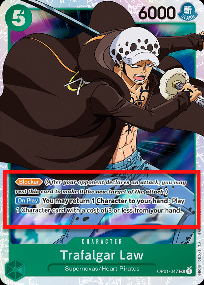 Trafalgar Law OP01-047 [ Inglese / Giapponese / Francese / Cinese Semplificato ]