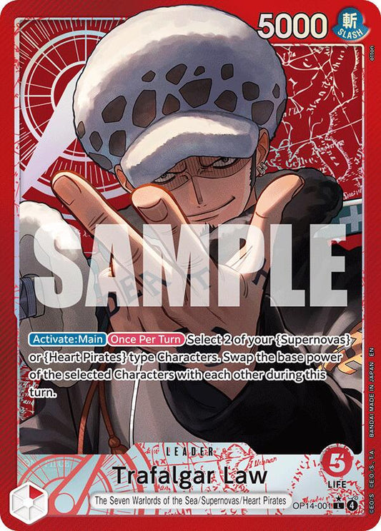 Trafalgar Law OP14-001 [ Inglese / Giapponese / Francese / Cinese Semplificato ]