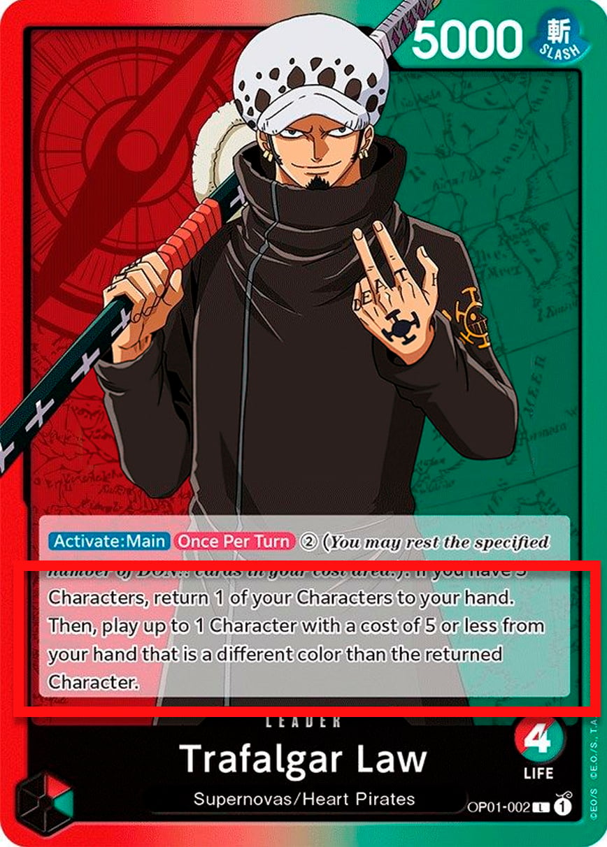 Trafalgar Law OP01-002 [ Inglese / Giapponese / Francese / Cinese Semplificato ]