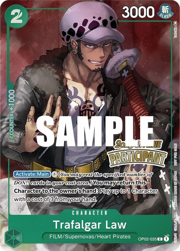 Trafalgar Law OP02-035 [ Inglese / Giapponese / Francese / Cinese Semplificato ]