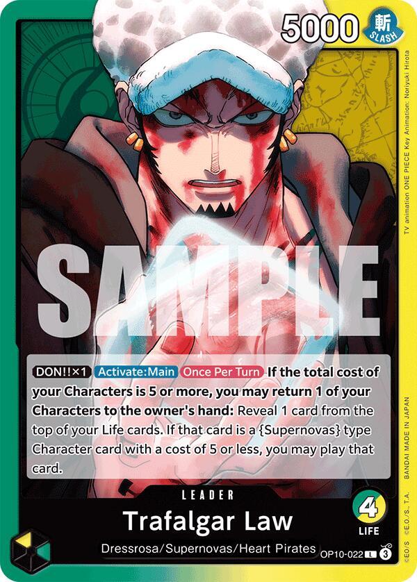 Trafalgar Law OP10-022 [ Inglese / Giapponese / Francese / Cinese Semplificato ]