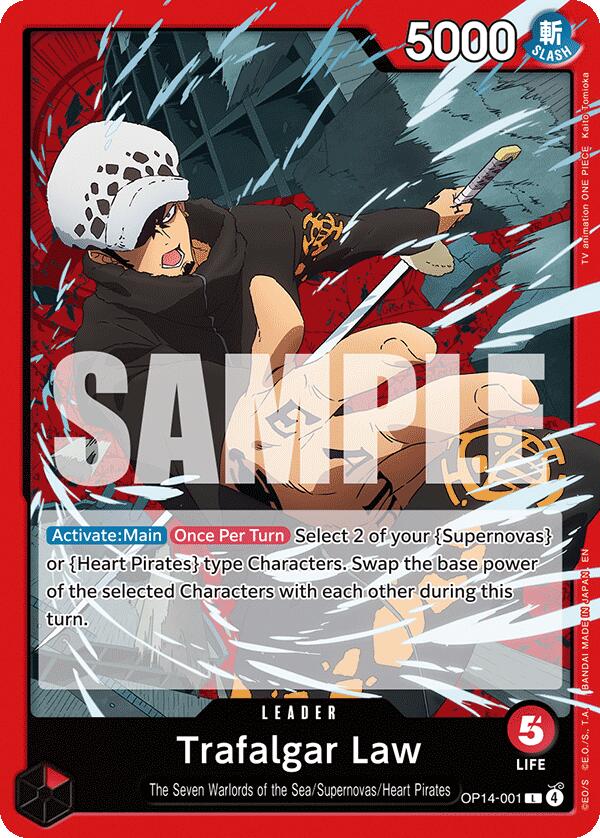 Trafalgar Law OP14-001 [ Inglese / Giapponese / Francese / Cinese Semplificato ]