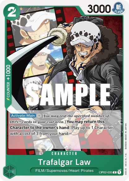Trafalgar Law OP02-035 [ Inglese / Giapponese / Francese / Cinese Semplificato ]