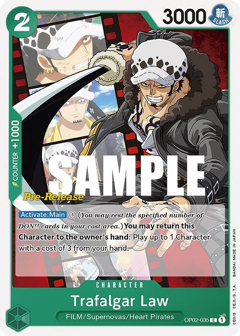 Trafalgar Law OP02-035 [ Inglese / Giapponese / Francese / Cinese Semplificato ]