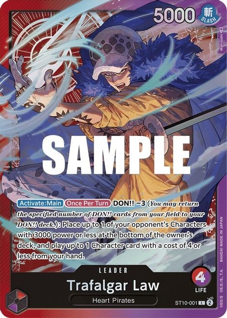 Trafalgar Law ST10-001 [ Inglese / Giapponese / Francese / Cinese Semplificato ]