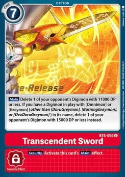Transcendent Sword BT5-095 [ Inglese / Giapponese ]