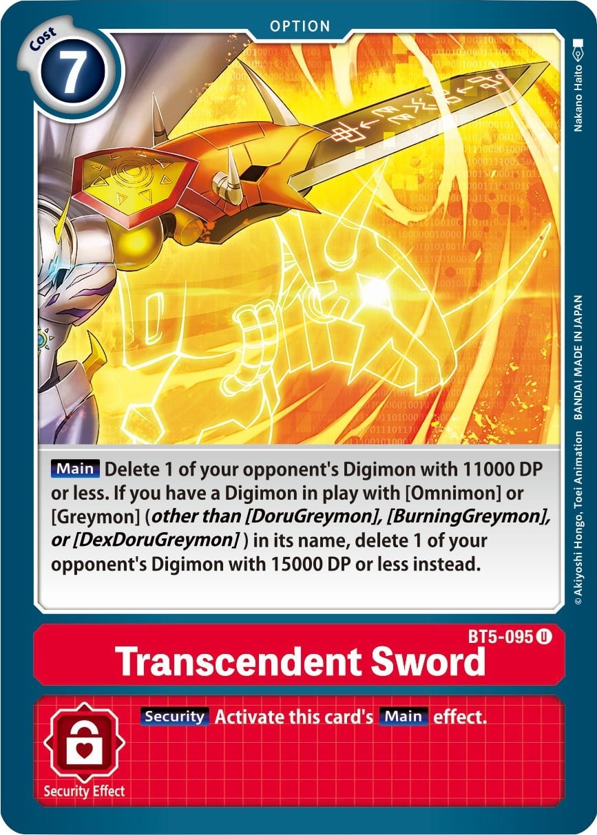 Transcendent Sword BT5-095 [ Inglese / Giapponese ]