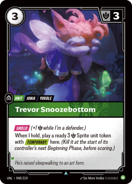 Trevor Snoozebottom (Uncommon) [ Inglese / Cinese Semplificato ]