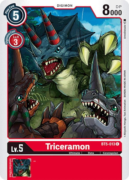 Triceramon BT5-013 [ Inglese / Giapponese ]