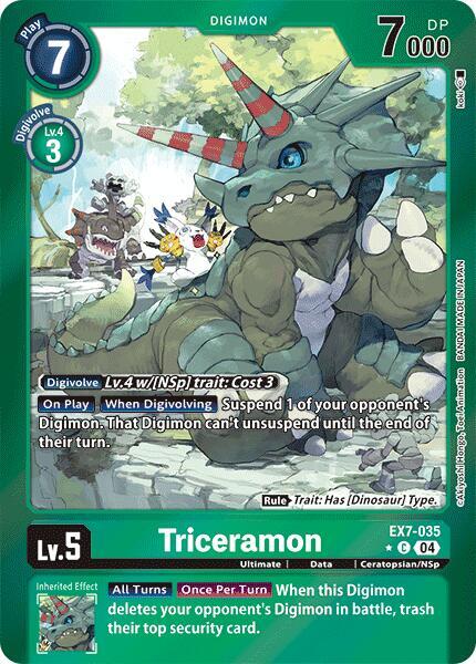 Triceramon EX7-035 [ Inglese / Giapponese ]