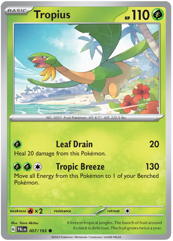 Tropius - Evoluzioni a Paldea 007/193 [ Italiano / Inglese ]