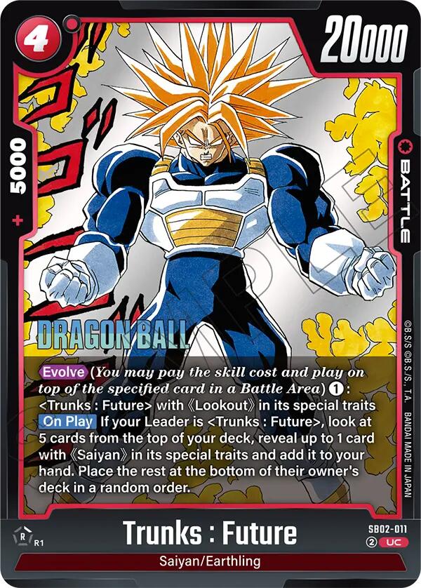Trunks : Future SB02-011 [ Inglese / Giapponese ]
