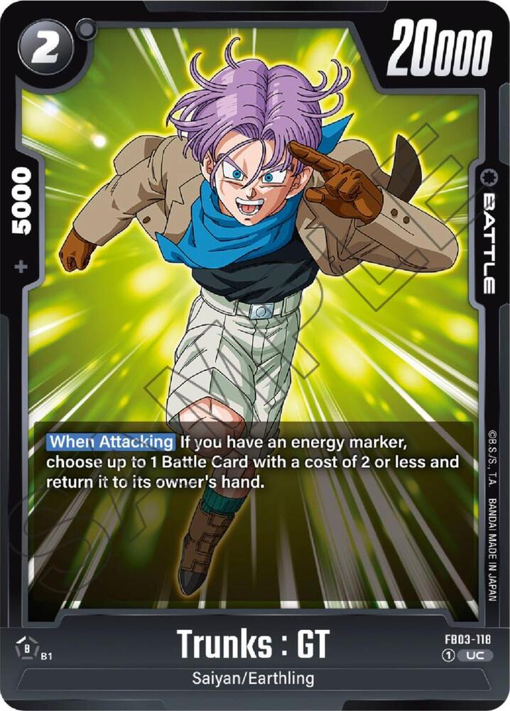 Trunks : GT FB03-118 [ Inglese / Giapponese ]
