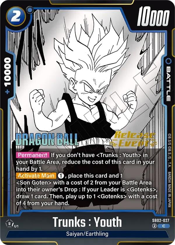 Trunks : Youth SB02-027 [ Inglese / Giapponese ]