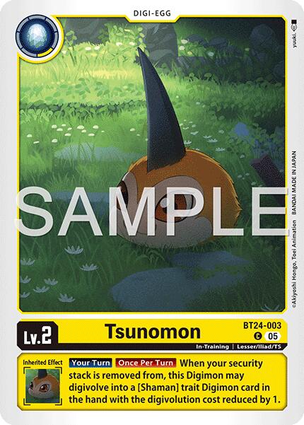 Tsunomon BT24-003 [ Inglese / Giapponese ]