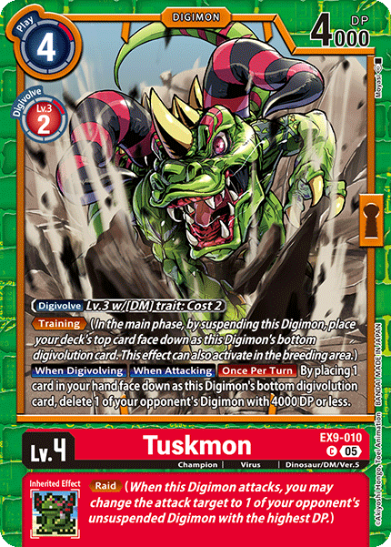 Tuskmon EX9-010 [ Inglese / Giapponese ]