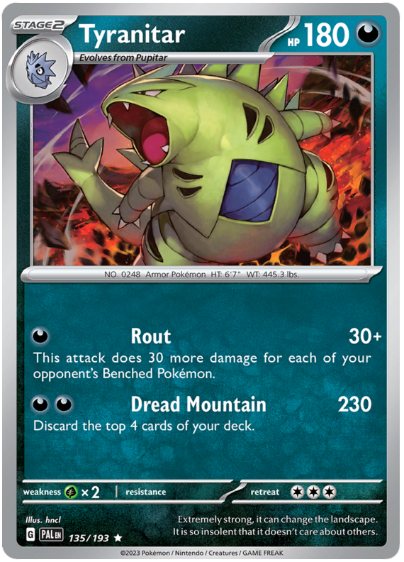 Tyranitar - Evoluzioni a Paldea 135/193 [ Italiano ]
