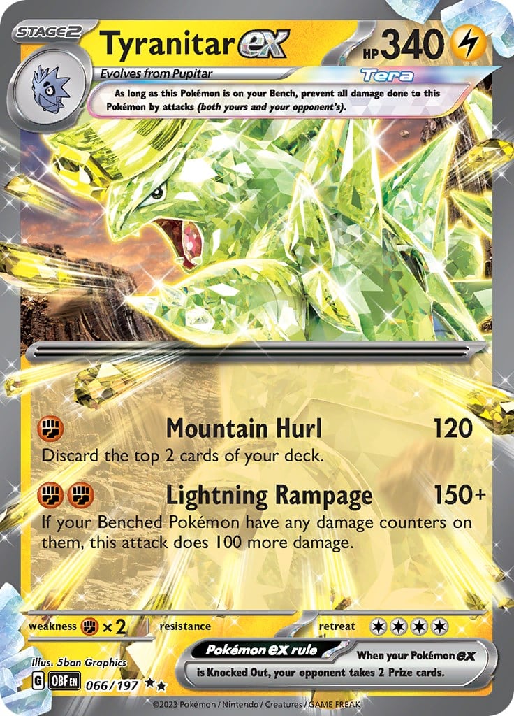 Tyranitar-ex - Ossidiana Infuocata 066/197 [ Italiano ]