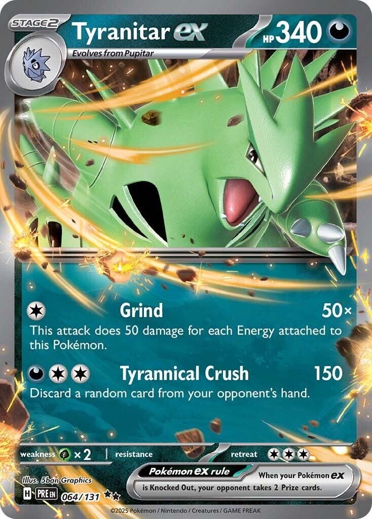Tyranitar-ex - Evoluzioni Prismatiche 064/131 [ Italiano / Inglese ]
