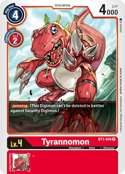 Tyrannomon BT1-016 [ Inglese / Giapponese ]