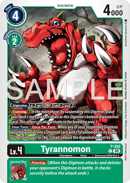 Tyrannomon P-202 [ Inglese / Giapponese ]