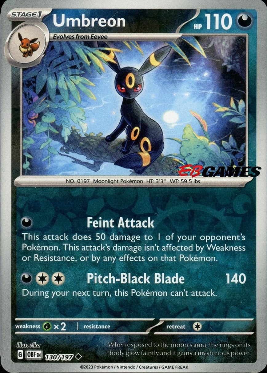 Umbreon - Ossidiana Infuocata 130/197 [ Italiano / Inglese ]