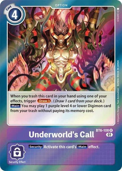 Underworld's Call BT6-108 [ Inglese / Giapponese ]