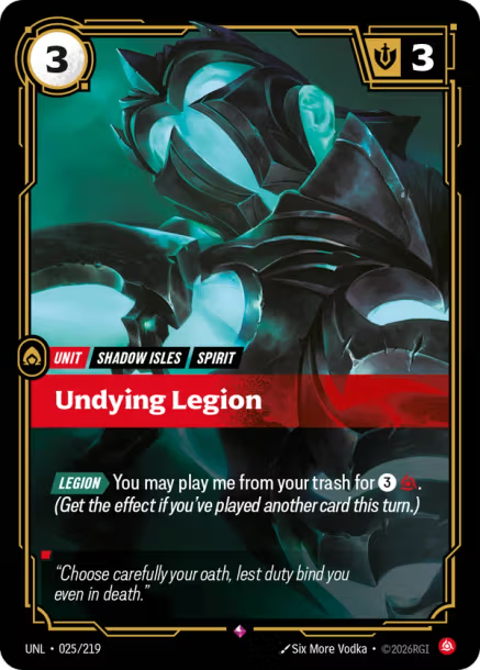 Undying Legion [ Inglese / Giapponese / Cinese Semplificato ]